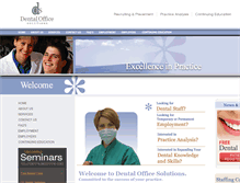 Tablet Screenshot of dentalofficesolutions.com